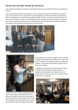 CygnetNotesvsSorell_28 May2016