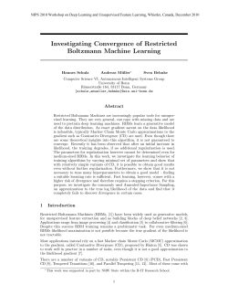 Investigating Convergence of Restricted Boltzmann Machine Learning