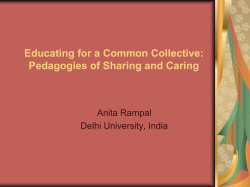 Reaffirming the Vision for Quality and Equality in Education