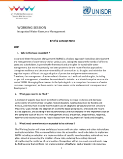 Integrated Water Resource Management