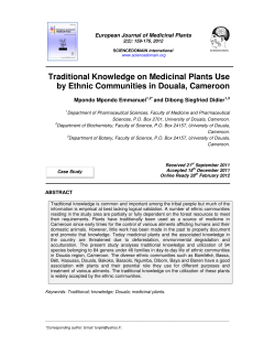 Traditional Knowledge on Medicinal Plants Use by Ethnic