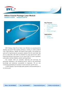 650nm Coaxial Package Laser Module