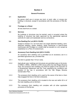 Section 3 - Town of Whitchurch