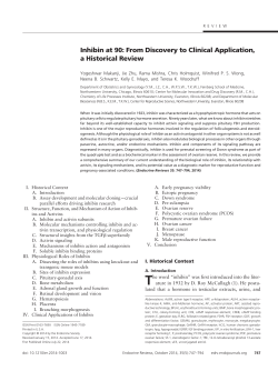 Inhibin at 90: From Discovery to Clinical Application, a Historical