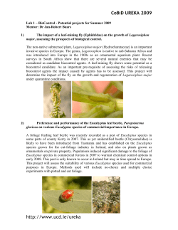 CoBiD UREKA 2009 http://www.ucd.ie/ureka