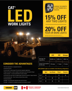 Cat LED Work Lights Poster PP0812002