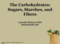 Carbohydrates