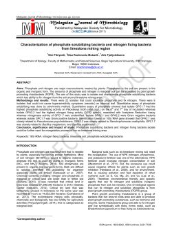 Full Text - Malaysian Journal of Microbiology