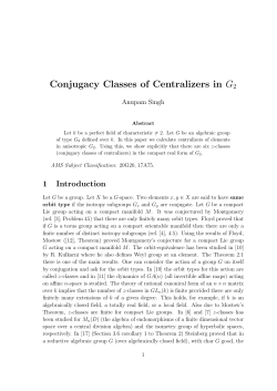 Conjugacy Classes of Centralizers in G2