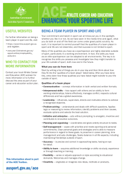 being a team player in sport and life useful websites who to contact