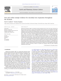Iron and carbon isotope evidence for microbial iron