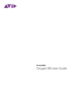 Oxygen 88 User Guide