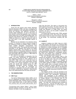 9.1 TURBULENCE DISSIPATION RATE MEASURED BY 915 MHZ