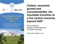 Carbon, economic growth and unsustainability