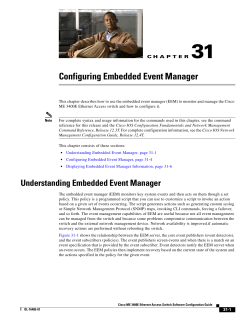 Configuring Embedded Event Manager
