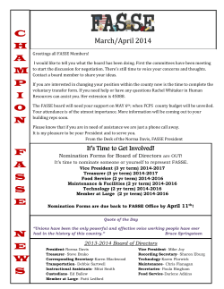 2013-2014 Board of Directors - Howard County Education Association