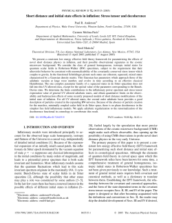 Short distance and initial state effects in inflation