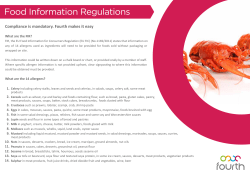 Food Information Regulations