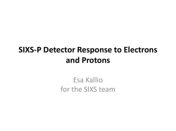 SIXS Response to Electrons and Protons - INAF