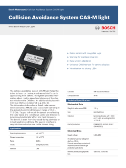 Collision Avoidance System CAS-M light