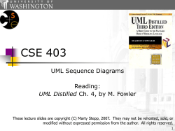 UML sequence diagrams