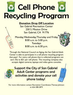 donate your cell phone today!