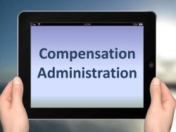 Compensation Administration - 1