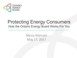 Protecting Energy Consumers - Low