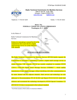 Radio Technical Commission for Maritime Services