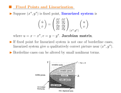 is fixed point, linearized system is