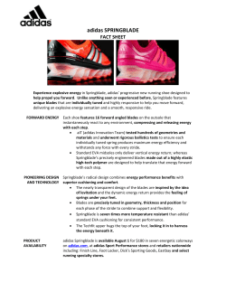adidas SPRINGBLADE Fact Sheet