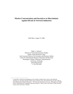 Market Concentration and Incentives to Discriminate