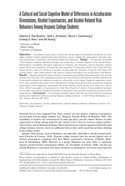 A Cultural and Social Cognitive Model of Differences in