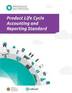 Product Life Cycle Accounting and Reporting Standard