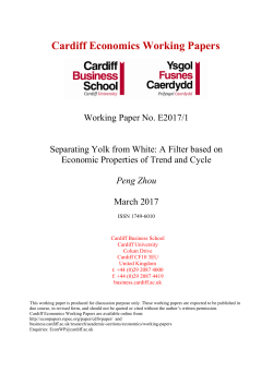 Cardiff Economics Working Papers