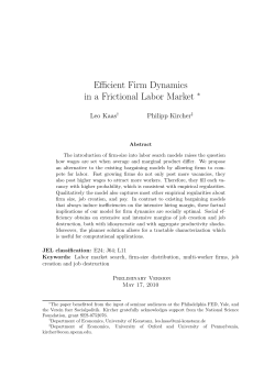 Efficient Firm Dynamics in a Frictional Labor Market