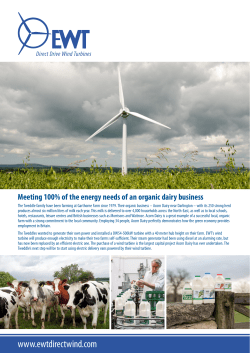 Meeting 100% of the energy needs of a dairy business