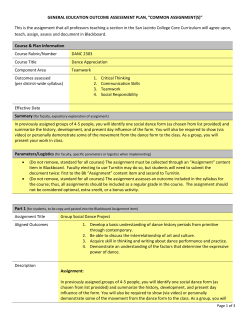 DANC 2303 - San Jacinto College