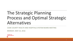 The Strategic Planning Process and Optimal Strategic Alternatives