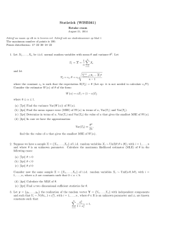 Statistiek (WISB361)