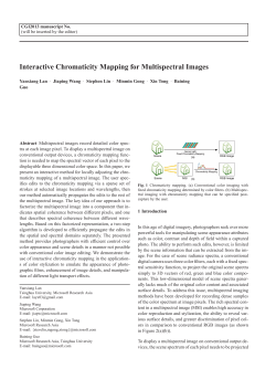 Interactive Chromaticity Mapping for Multispectral Images