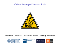 Online Sabotaged Shortest Path