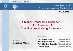 A Signal Processing Approach to the Analysis of Chemical