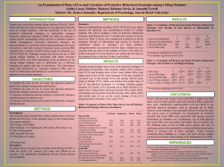 An Examination of Rates of Use and Correlates of Protective