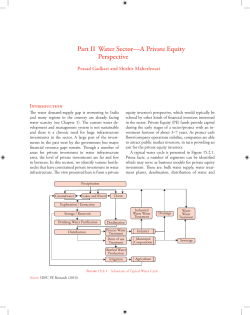 Part II Water Sector&mdash;A Private Equity Perspective
