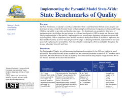 Implementing the Pyramid Model State-Wide - tacsei