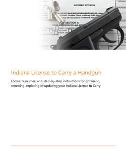 Indiana License to Carry a Handgun