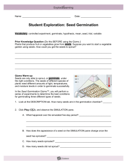 Student Exploration Sheet: Growing Plants