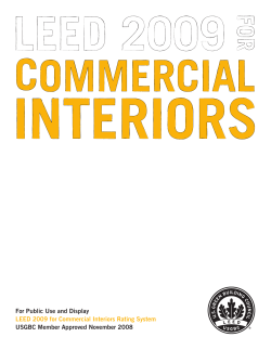 LEED 2009 for Commercial Interiors