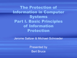 The Protection of Information in Computer Systems